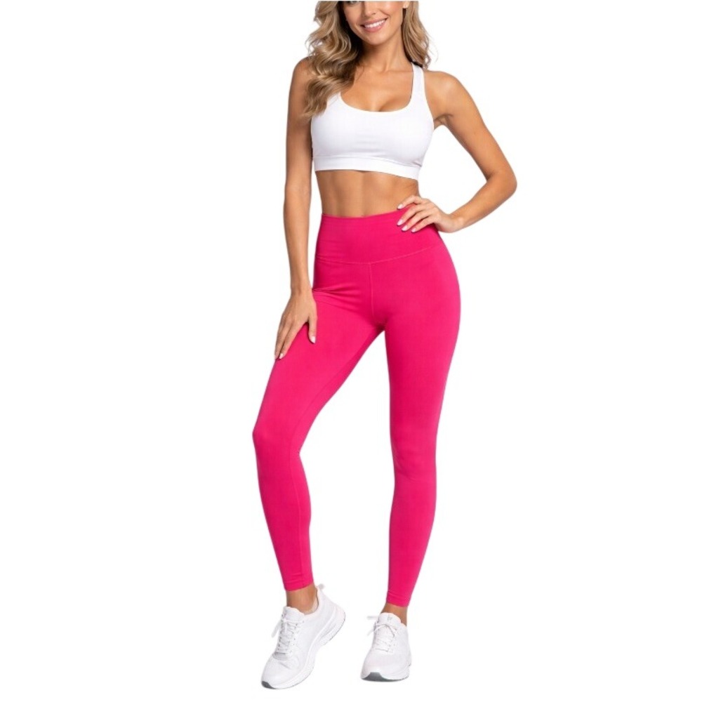 Eleven by Venus Williams Fuchsia Ruched High Waist Rebel Leggings Size XS NWT
